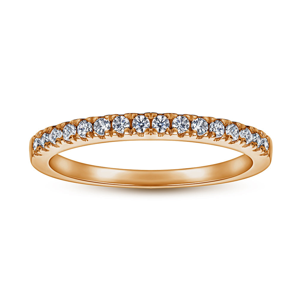 The Victoria - 18kt Rose Gold Wedding Ring Set