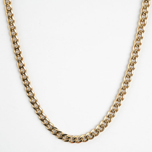 Cuban link gold chain necklace