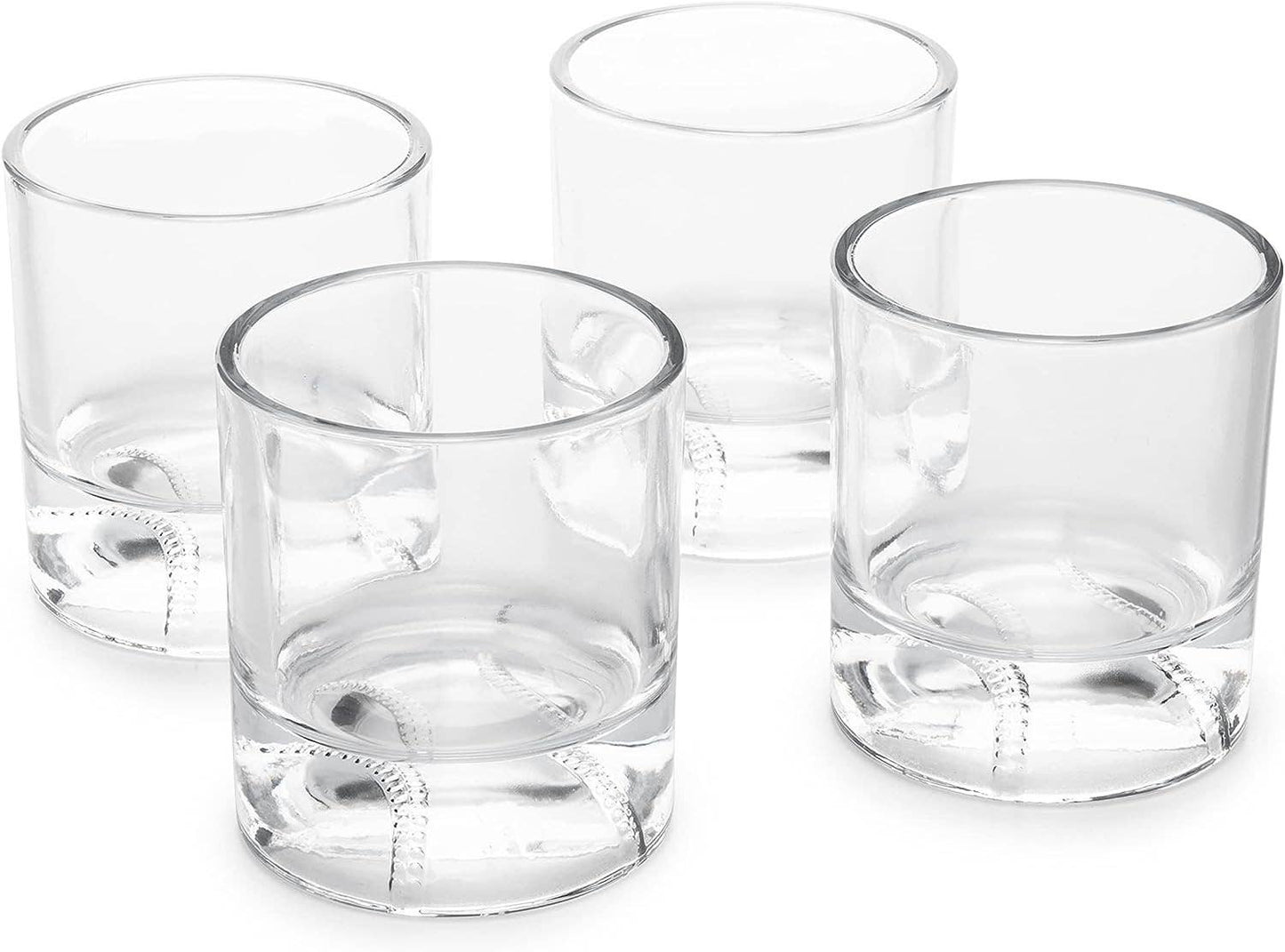 Baseball Whiskey Glasses Set of 4 - 12oz