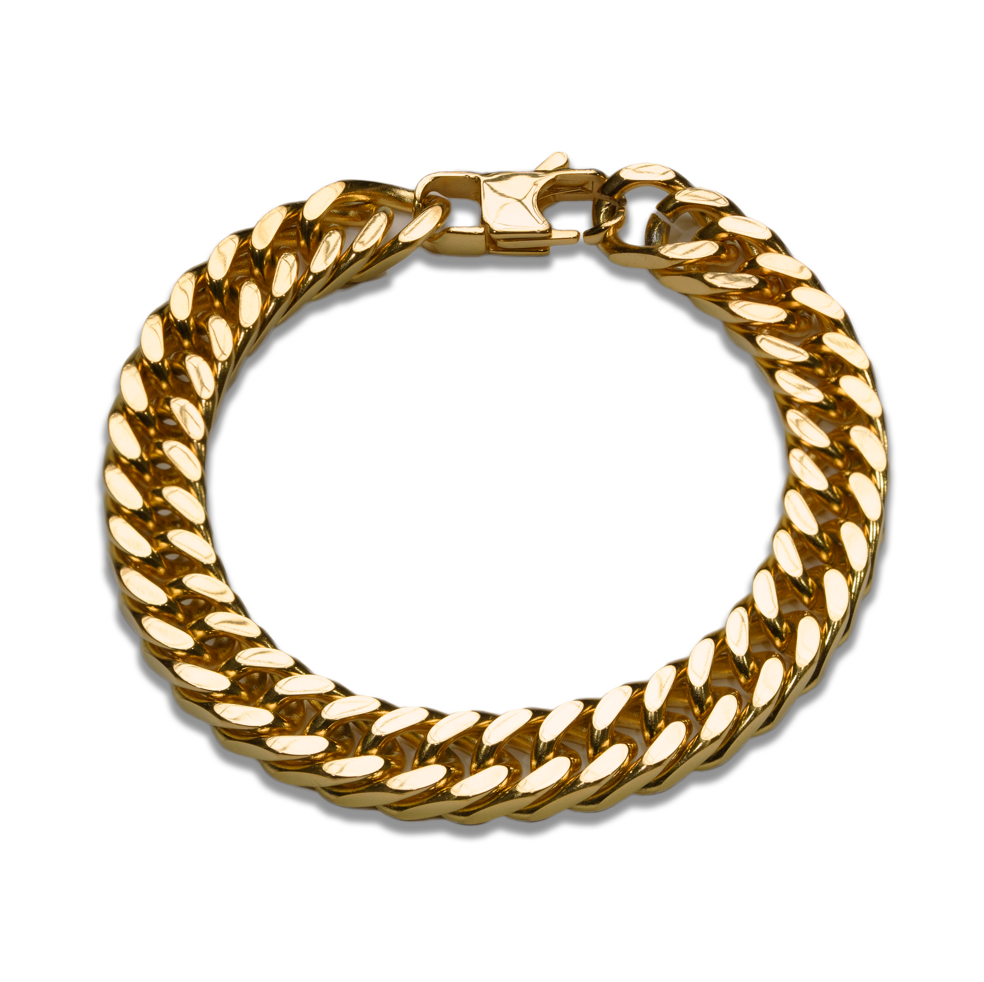 Mens Gold cuban Bracelet 