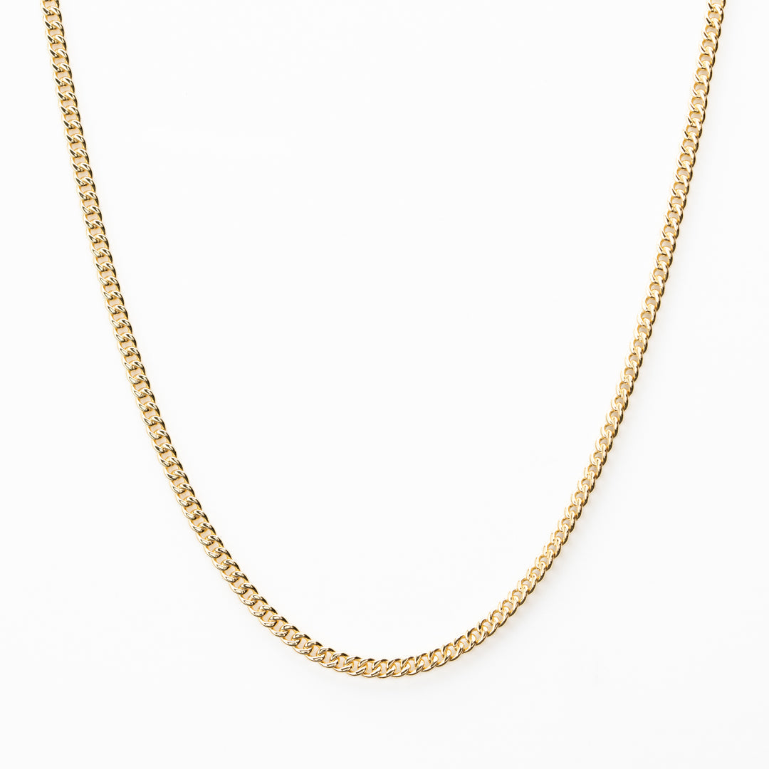 14kt gold mens cuban chain necklace 