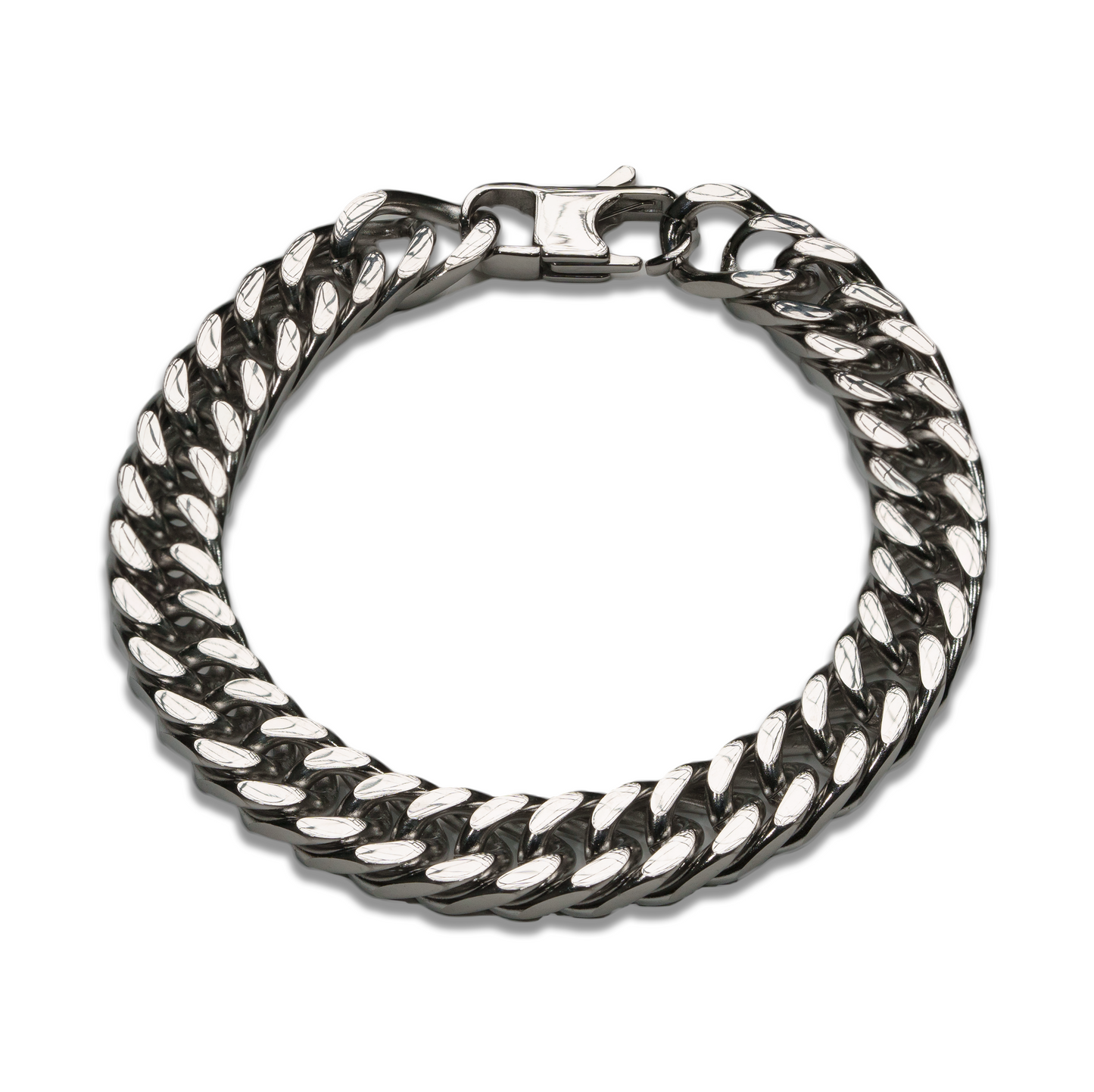 Classic Silver Cuban Chain Bracelet - 10mm