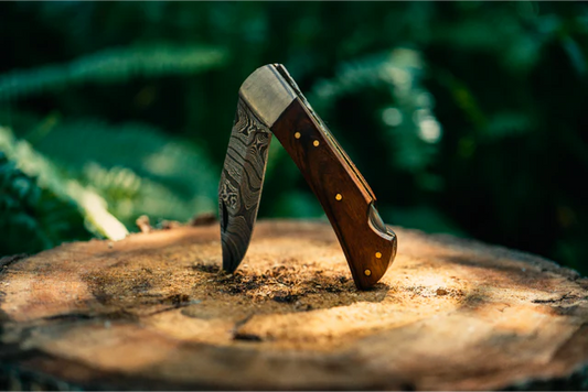 Damascus Pocket Knife