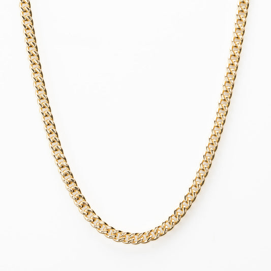 14kt gold cuban chain necklace