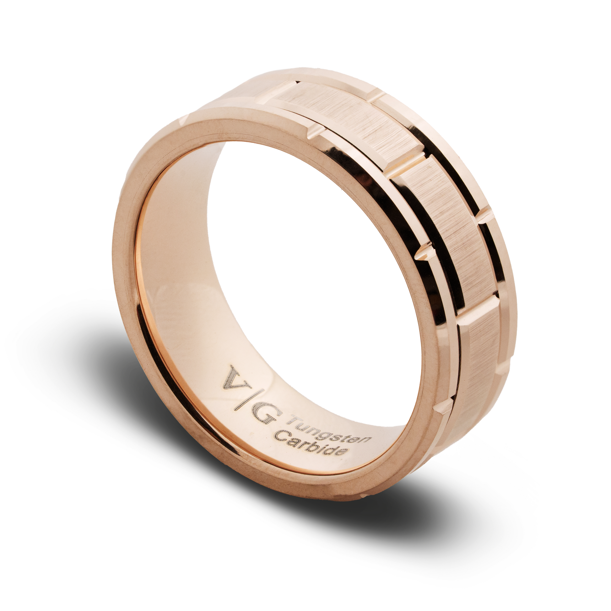 Rose gold wedding band