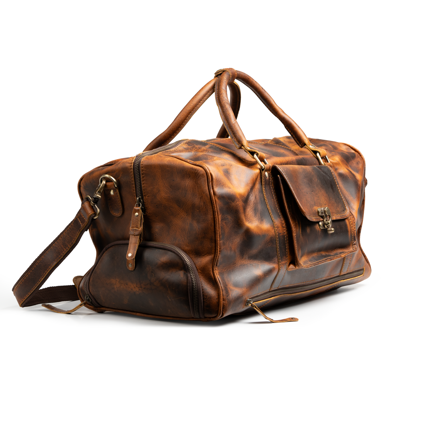 The “Hemingway” Buffalo Leather Duffle Bag