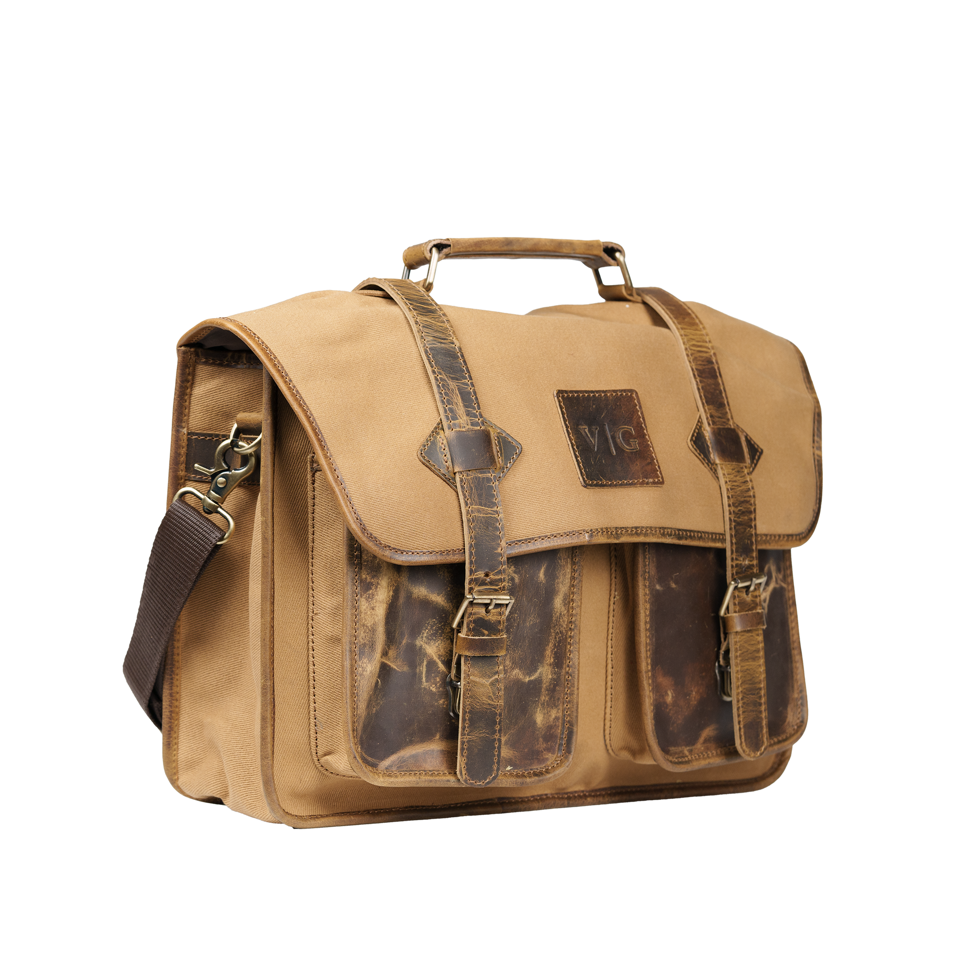 Mens canvas laptop bag