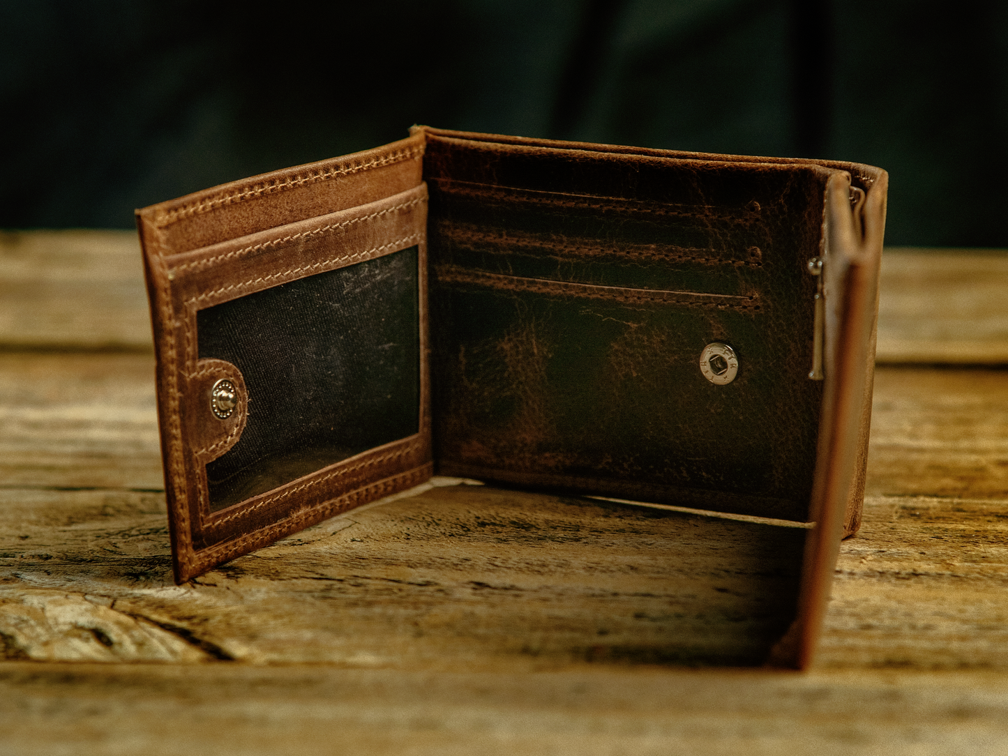 buffalo leather wallet