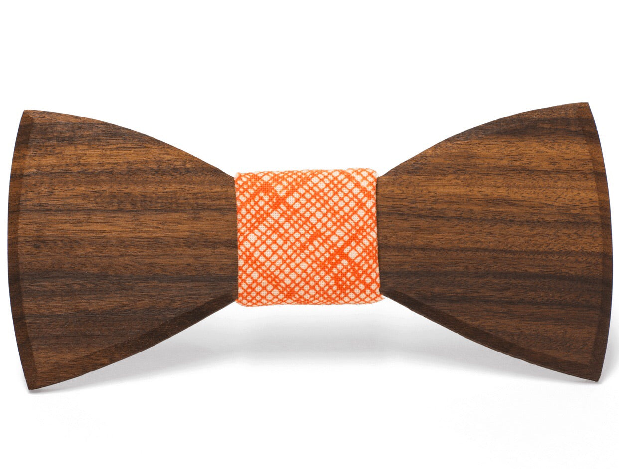 wooden bow tie