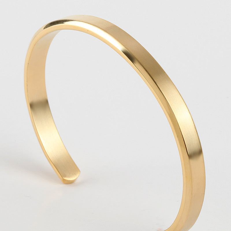 Mens Gold Cuff Bracelet