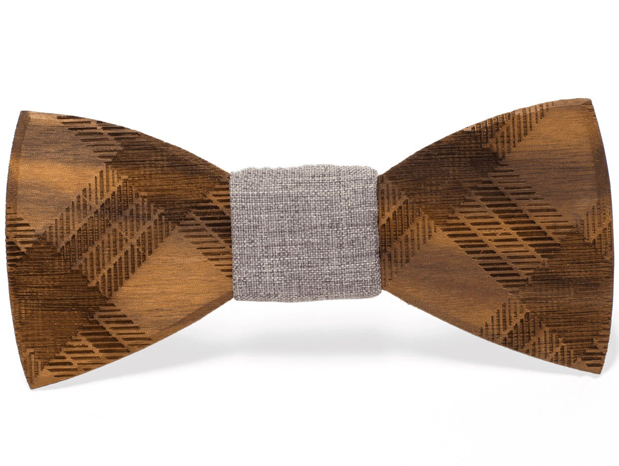 wooden bow tie