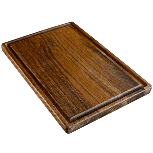 Virginia Boys Kitchens Cutting Board 8 x 12 Small Walnut Cutting Board with Juice Groove